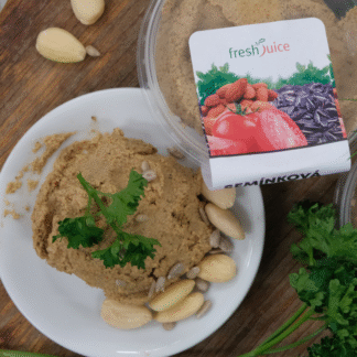 MANDLOVÁ RAW POMAZÁNKA SE SUŠENÝMI  RAJČATY  100g